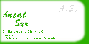 antal sar business card